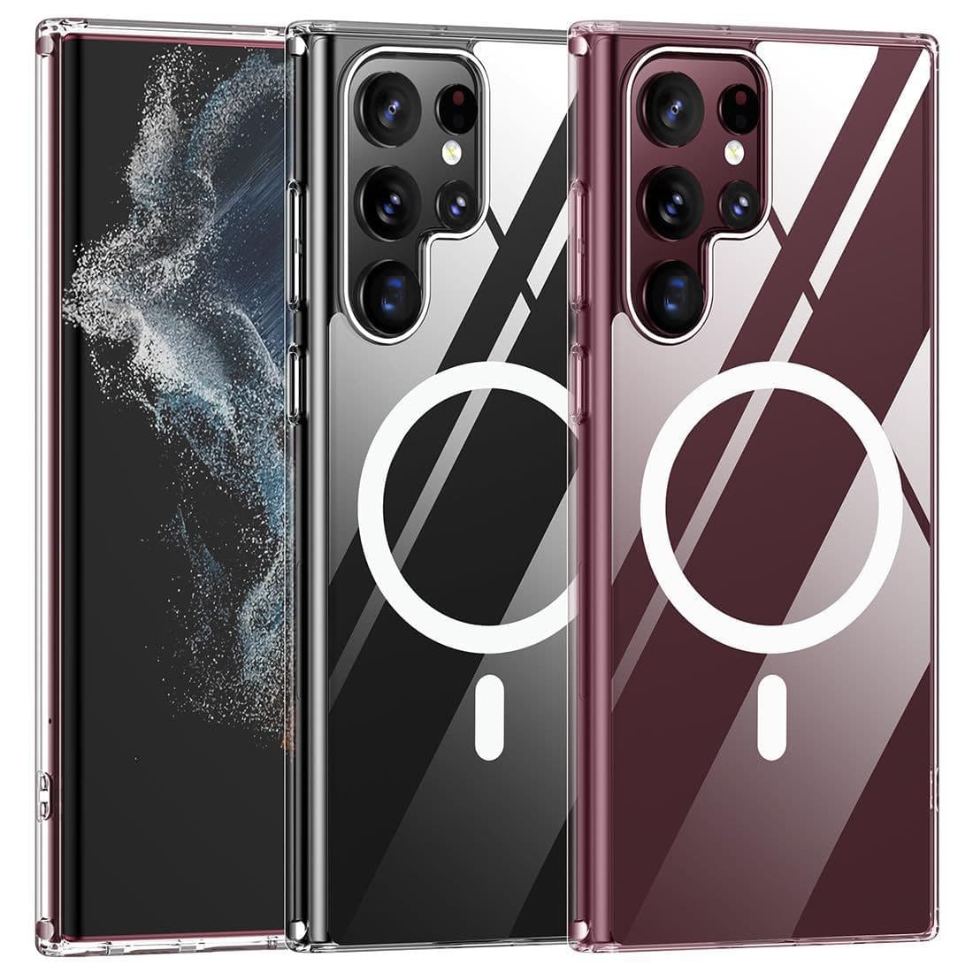 Применимо для Samsung s25ultra чехол для телефона S24 противоударный жесткий чехол новый S23 магнитный чехол…