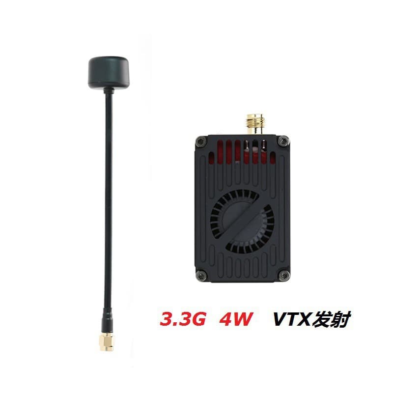 Rushfpv 3.3G 4W VTX VRX комплект для передачи и приема изображения с антенной, передача изображения 1.3G