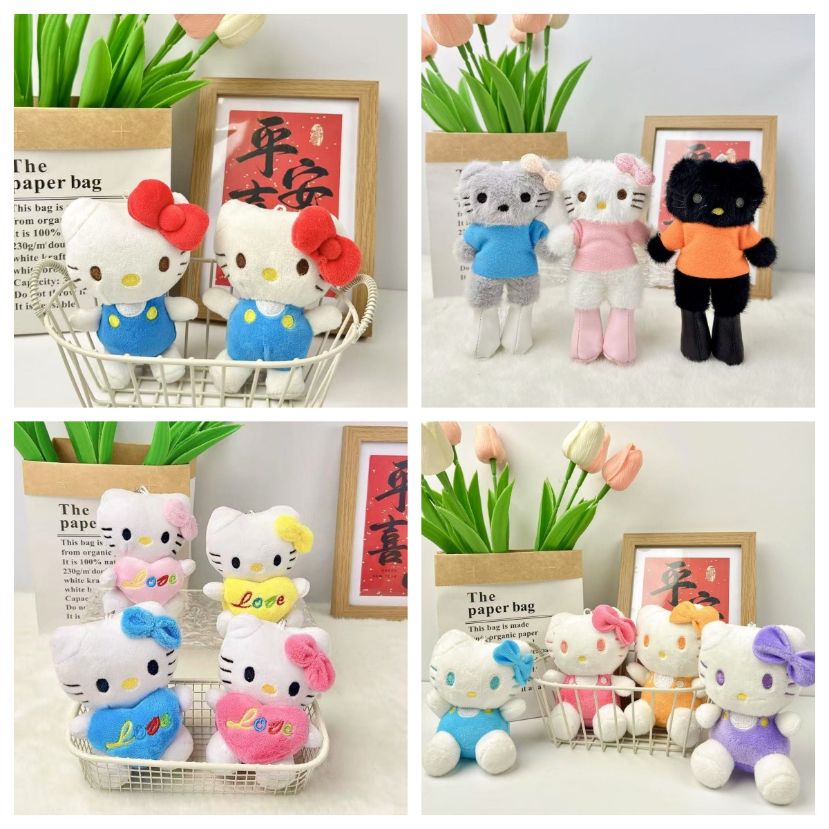 Плюшевый брелок Hello Kitty на сумку оптом из Китая