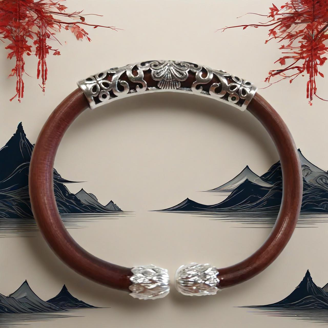 Серебряный браслет из виноградной лозы оптом из Китая