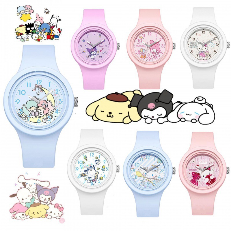 Милые часы Sanrio в виде собаки из нефритового силикона оптом из Китая