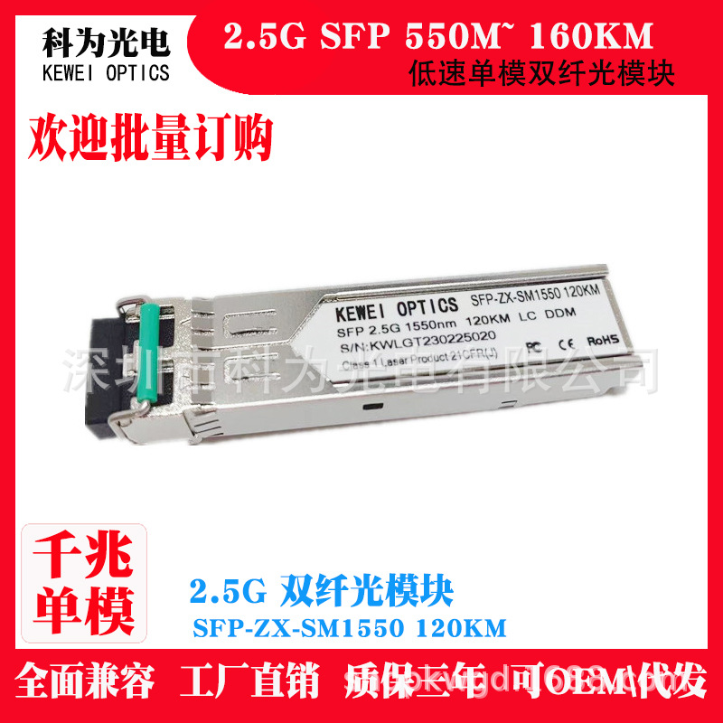 Оптический модуль SFP 2.5G 1550нм 80-160км оптом из Китая