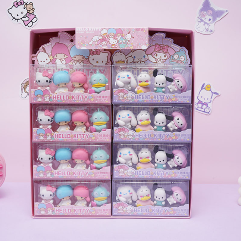 Ластики Sanrio 3D Cinnamoroll съемные, сборка оптом из Китая