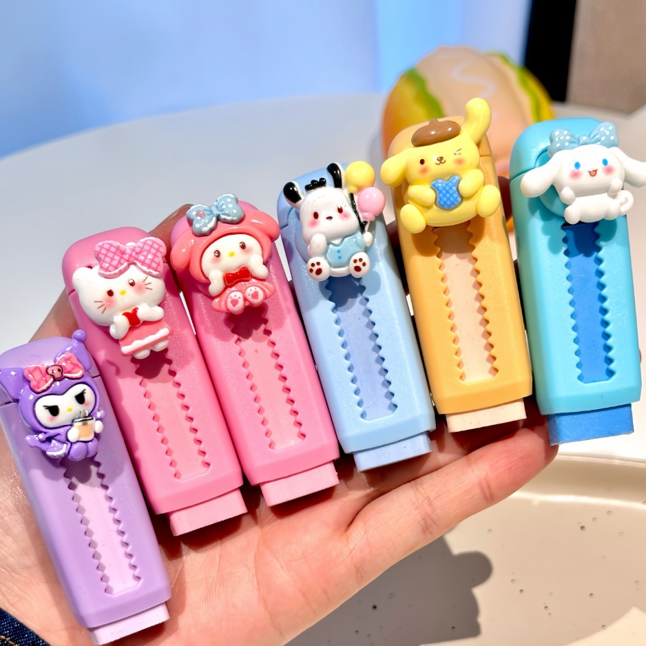 Мультяшные ластики Sanrio с выдвижным механизмом оптом из Китая