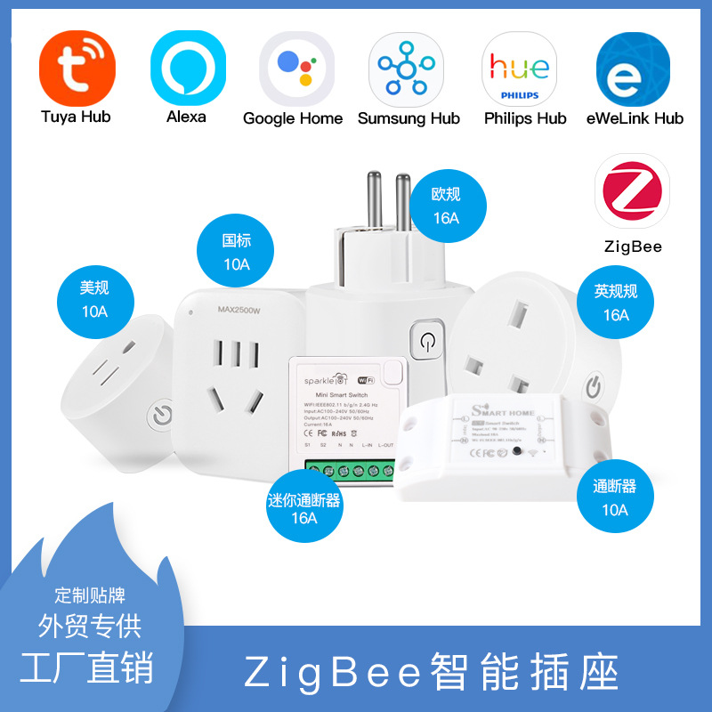 Умная розетка ZigBee Американский Калибр Европей оптом из Китая