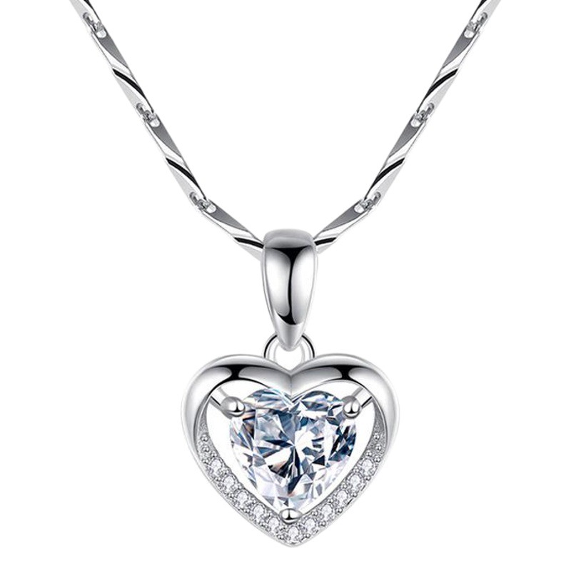 Серебряное ожерелье с сердцем S925 оптом из Китая