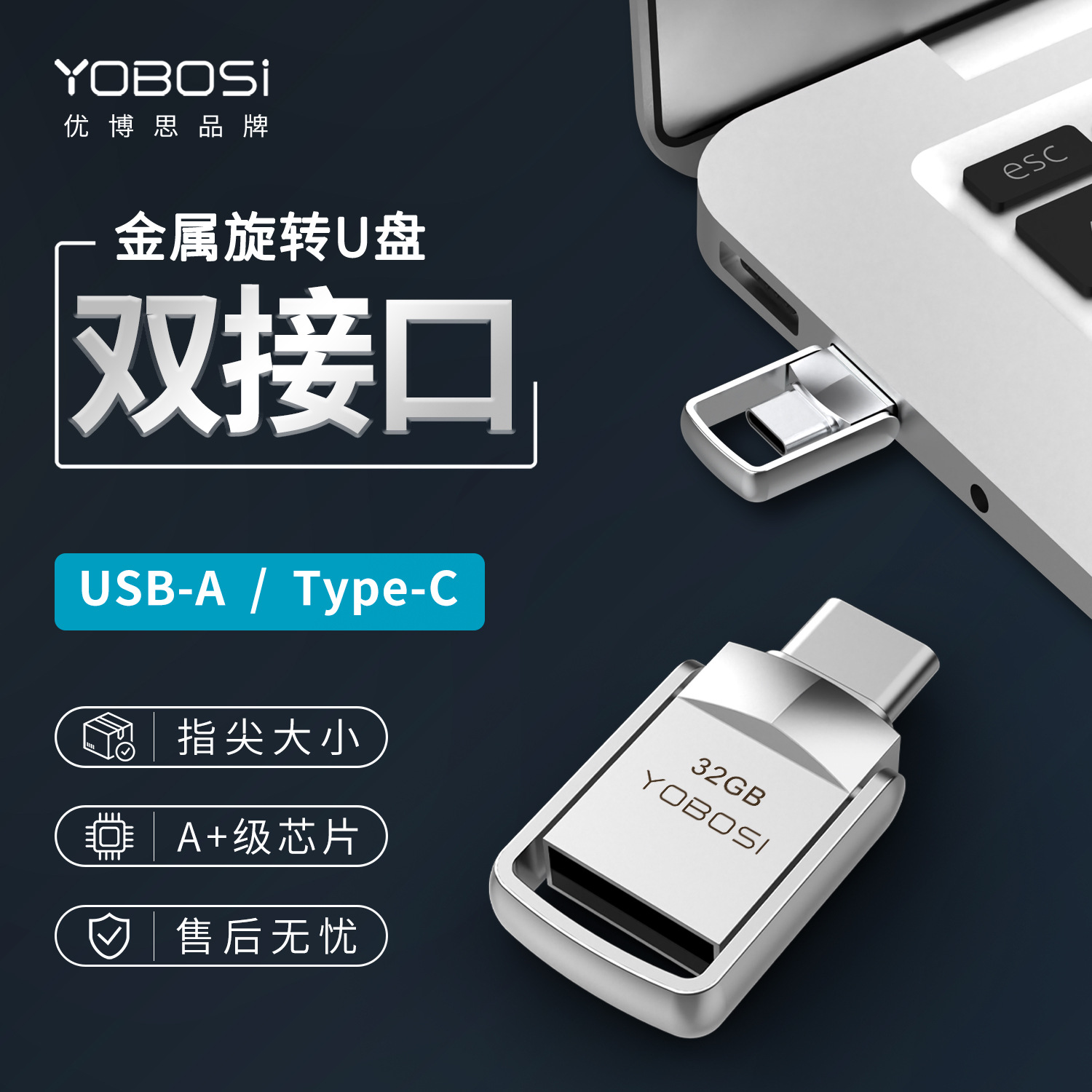 USB-флеш-накопитель Type-C двойной оптом из Китая