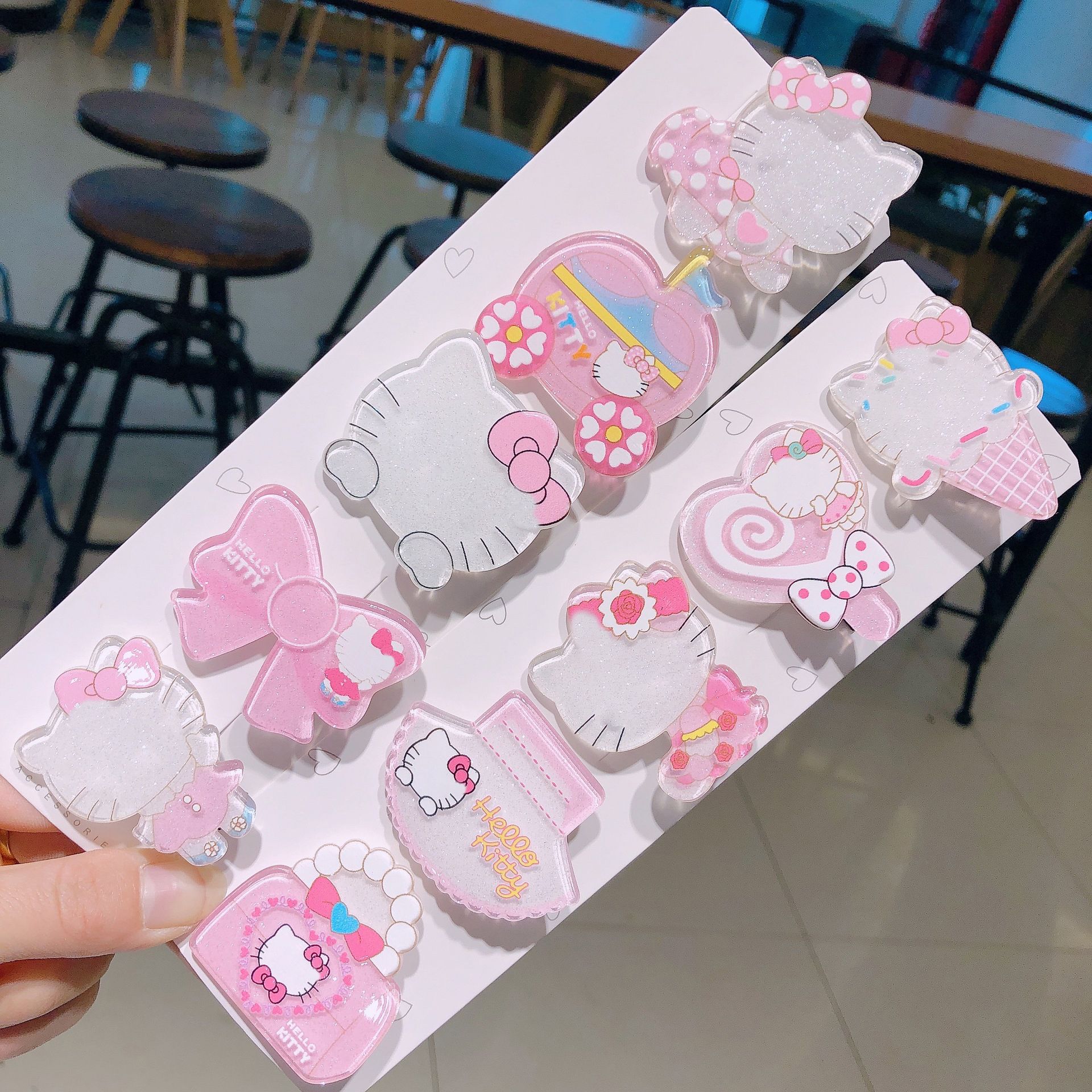 Заколки Sanrio с кошкой оптом из Китая